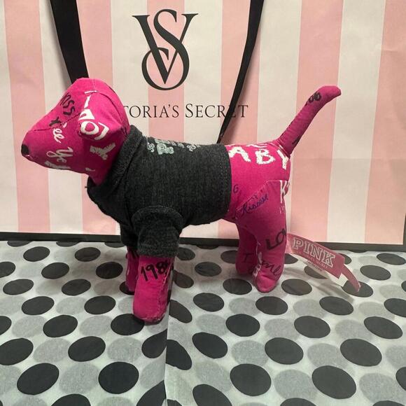PINK Victoria’s Secret Mini Dog Plush - Picture 1 of 3